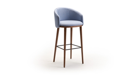 Blur taburete con respaldo madera DOOS