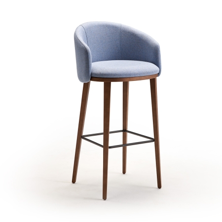 Blur taburete con respaldo madera DOOS